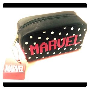 MARVEL JAPAN Cosmetics Makeup Bag: Pink Polka Dot